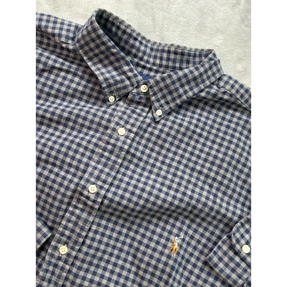 Polo Ralph Lauren Classic Fit Oxford Sport Shirt Men 3XB Gingham Check Button Up